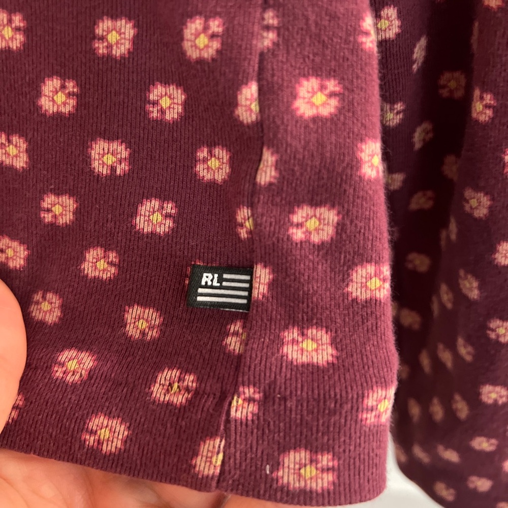 Polo Ralph Lauren - Vintage Floral Square Neck Long Sleeve Tee - Women’s L - Picture 4 of 5
